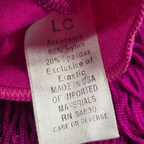 WEISSMAN Dance Costume Pink Sequin Flapper Fringe Fancy - Picture 7 of 8